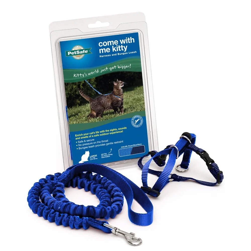PetSafe Gentle Leader Come w Me Kitty Harness & Bungee Leash Size M/L